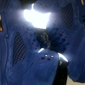 Blue Jordan 5's